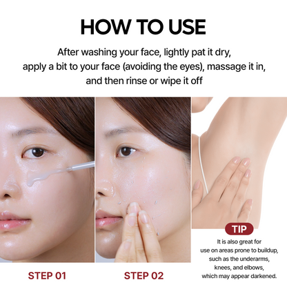 [Dr.Melaxin Official] Peel Shot Glow Rice Ampoule Duo-Serums for Brightening, Exfoliating, and Moisturizing - Suitable for All Skin Types